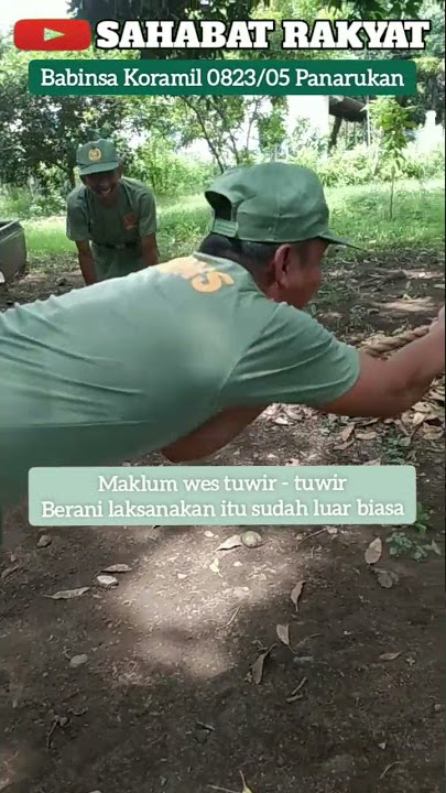 Babinsa | Momen kocak pelatihan Linmas Sumberkolak #shorts
