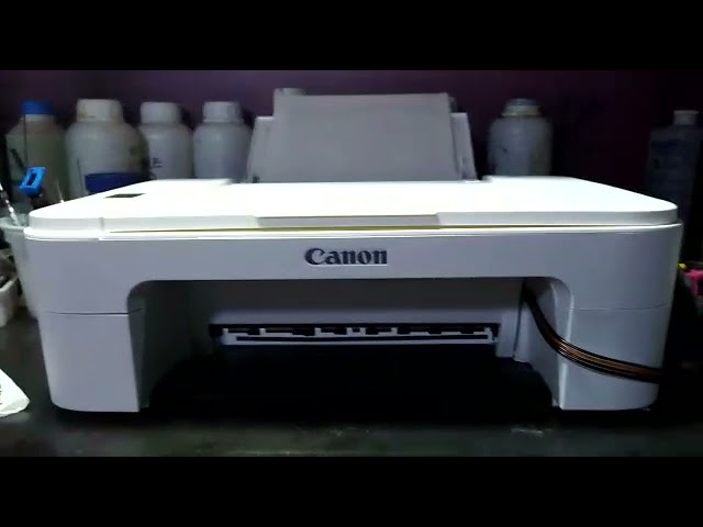 CONFIGURACION EN ALTA CALIDAD E IMPRESION CANON TS3322 CON SISTEMA CONTINUO  DE TINTAS - YouTube