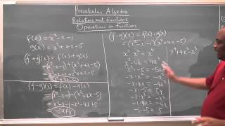 Relations and Functions - Part 6: Operations on Functions