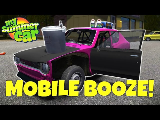 MOBILE BOOZE + FINDING THE LONG COIL SPRINGS! - My Summer Car Update  Gameplay - EP 24 
