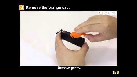 PIXMA MG5722: Installing the ink tanks