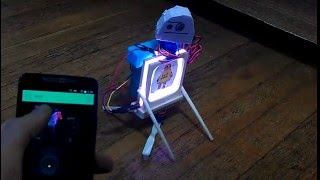 the Walking, Talking, Smarphone controlled Instructables Robot