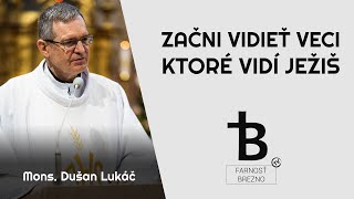 Začni vidieť veci, ktoré vidí Ježiš. │ o. Dušan Lukáč