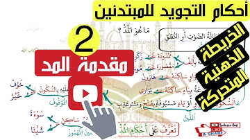 تعليم أحكام التجويد للمبتدئين (خريطة ذهنية متحركة) - مقدمة المد