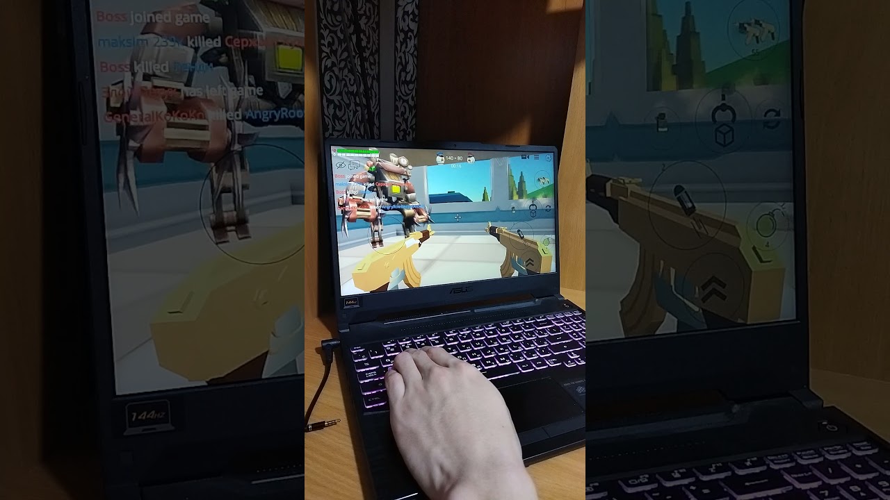 I play Chicken Gun through my laptop