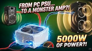 DIY PC power supply turn into ultrabass amplifier | how to make amplifier at home