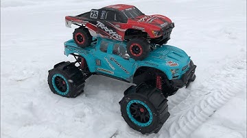 Xmaxx vs slash 4x4 funny video
