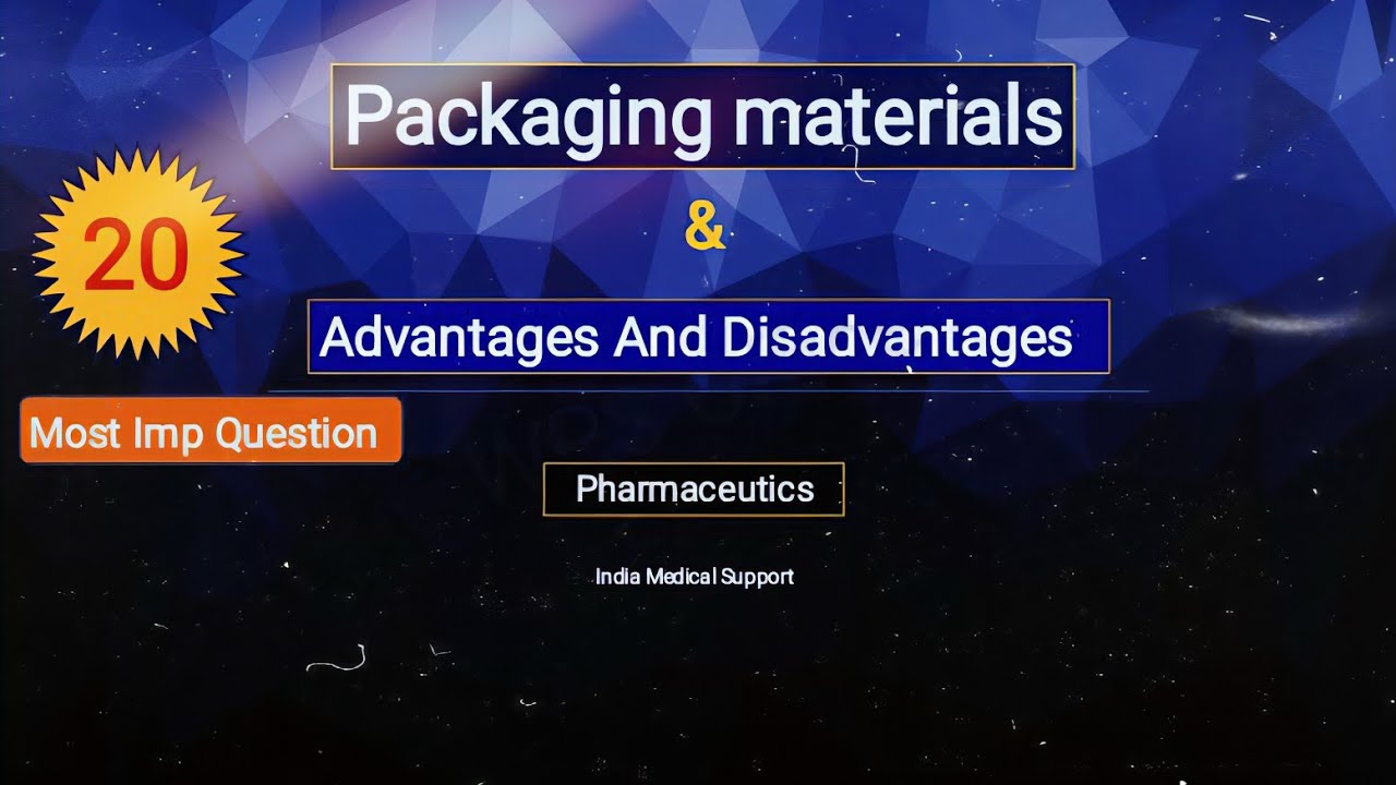 Packaging Material Most Imp MCQ | Pharmaceutics | Glass Plastic Metal Rubber
