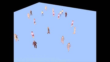 CINEMA 4D - Advanced Crowd Simulation Test using Xpresso & TP