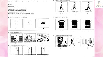 KET 4, Test 3, Part 1 Listening A2