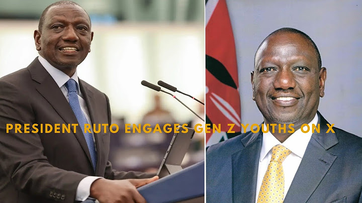 LIVE : PRESIDENT RUTO ENGAGES GEN Z ON X SPACE