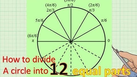 How to divide a circle into 12 equal parts | Best Video on circle division