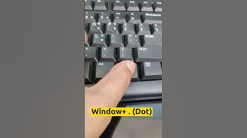 Shortcut Key To Open Emojis In Windows 10  || #shorts