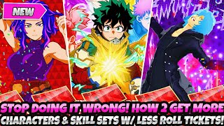 *UPDATED* How To Get MORE CHARACTERS & BATTLE STYLES With LESS TICKETS (My Hero Ultra Rumble Guide