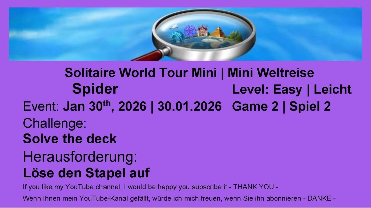 World Tour Mini - Spider #2 Easy | Jan 30th, 2026