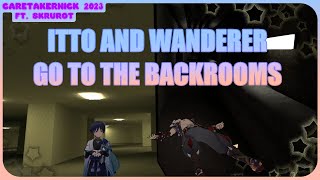 Wanderer and Itto in The Backrooms