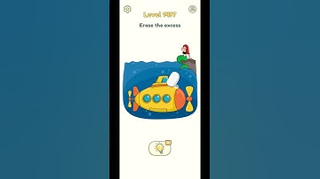 DOP 2 Level 1497 Walkthrough - "Erase the excess (submarine)" #shorts