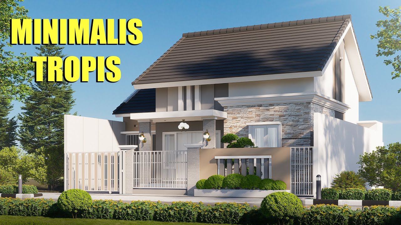 Rumah minimalis tropis yang simple tapi elegan !