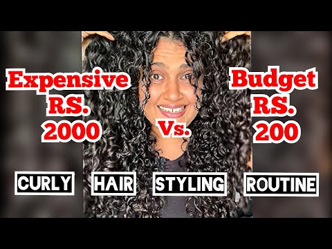 Budget vs Expensive Curly Hair Styling Routine