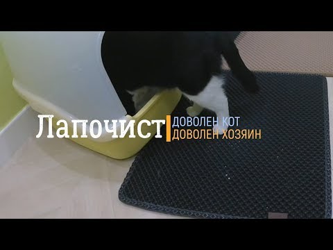 Лапочист - Двухслойный коврик для кошачьего туалета / лотка Лапочист - Двухслойный коврик для кошачьего туалета / лотка