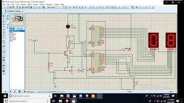 Verified Visitor Counter Project Circuit Diagram and Simulation on Proteus