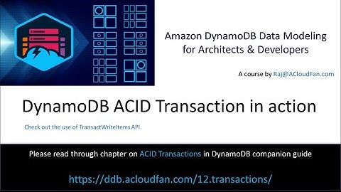 DynamoDB ACID Transactions
