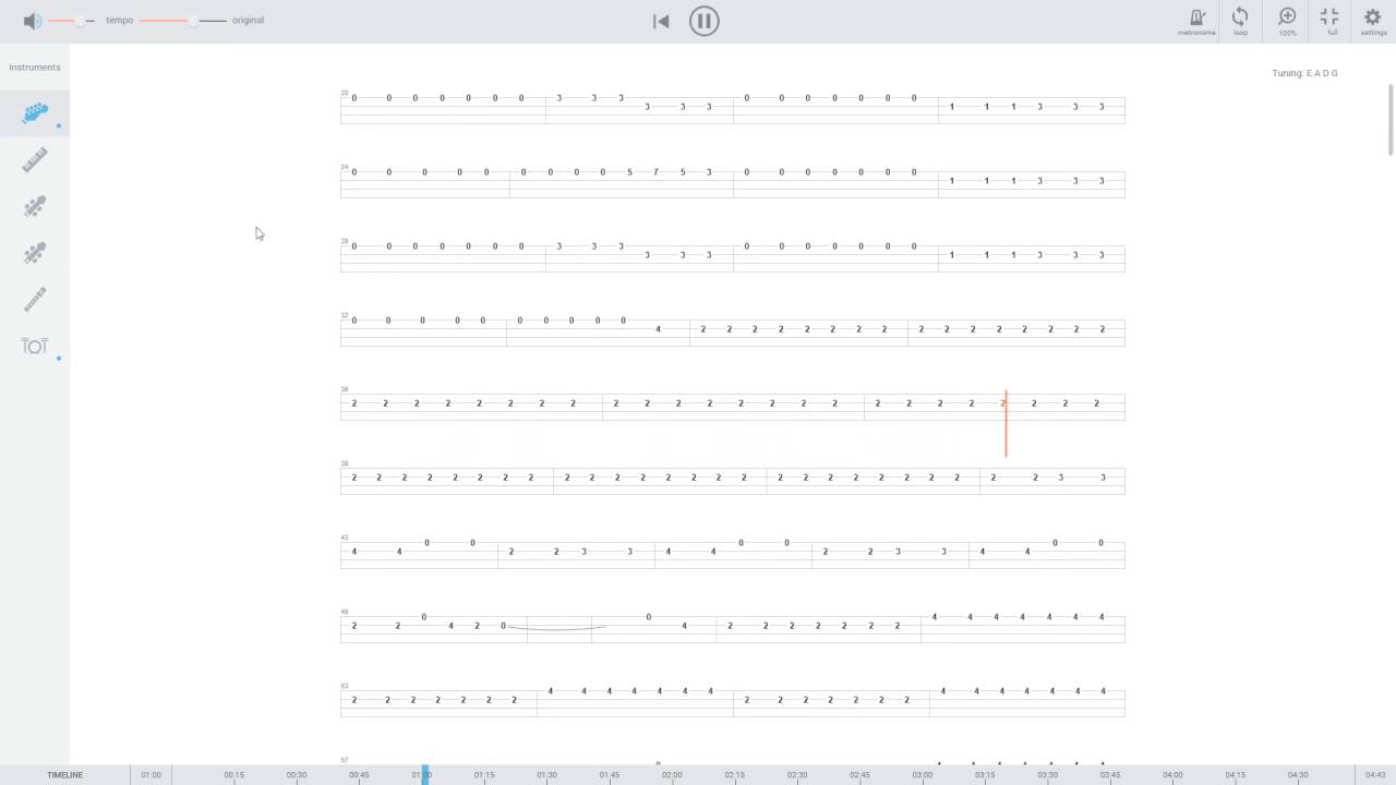 Nightwish — Alpenglow guitar tab in browser