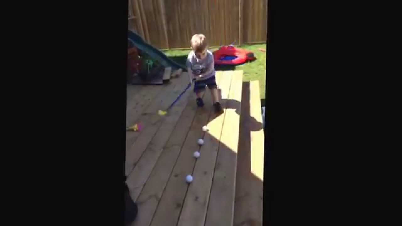 Toddler next pro golfer