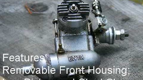 Starting and Running Vintage Enya 19 V Model Airplane Engine