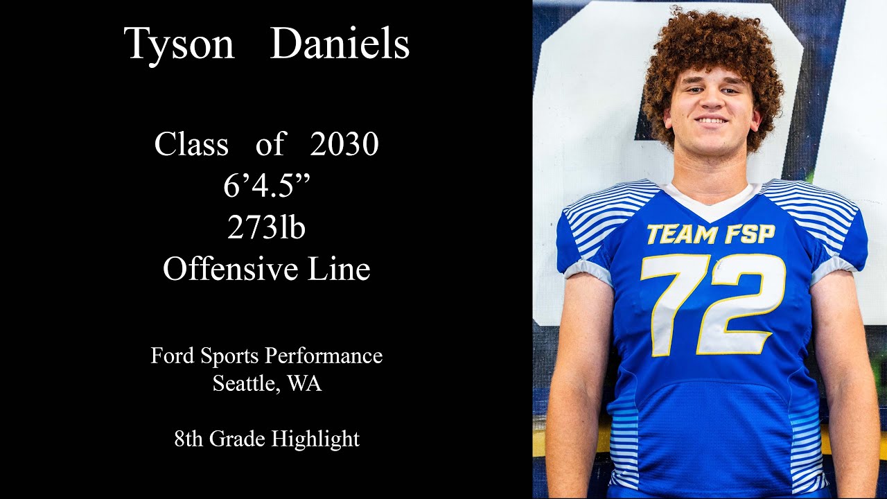 Tyson Daniels Class of 2030 6'4 1/2" 273lb Offensive Line 8th Grade Highlight