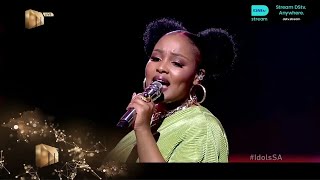 Lungile Performs mina Nawe  Idols Sa  S19  Ep 9  Mzansi Magic