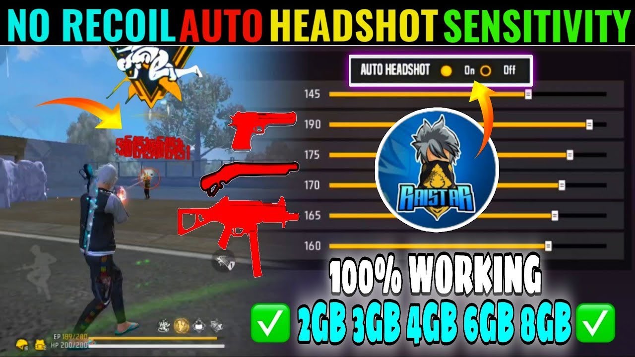 Free Fire Pro Settings [ Secret ] Sensitivity + Fire Button Size | New ...