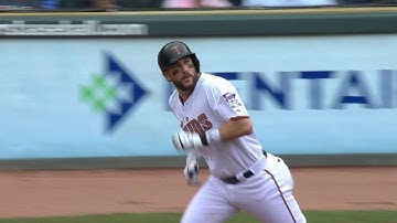 BOS@MIN: Plouffe hits a three-run shot to left field