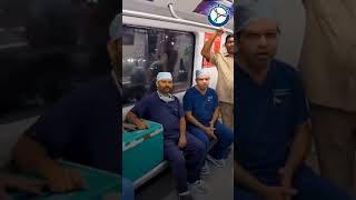 Hyderabad metro created a 'Green Corridor' #india #hydrabad #medical #shortvideo