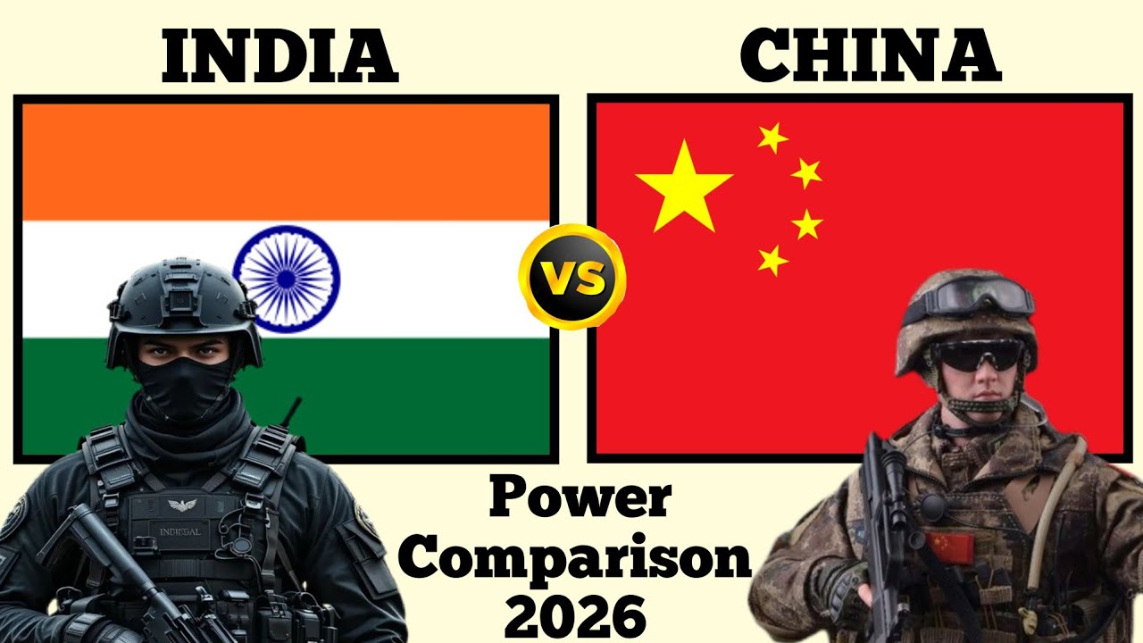 India vs China Military Power Comparison 2026 | China vs India Military ...