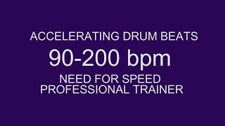 Speed guitar drum beats 90-200 bpm pro trainer