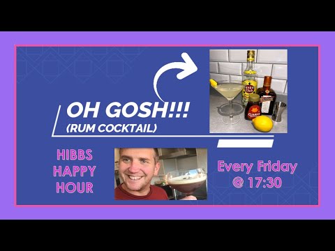 How to Make: 'Oh Gosh' Cocktail (Rum, Cointreau, Lime/ Lemon & Sugar Syrup) Diffords Recipe