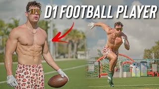 Train Like a D1 Football Player (Leg Workout + Field Drills)