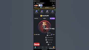 hamster Kombat daily cipher 14 August #hamsterkombat #ciphercodes #cipher #morsecode #hamster #quiz