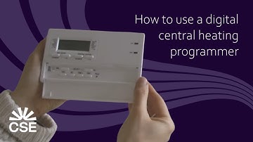 How to use a digital central heating programmer