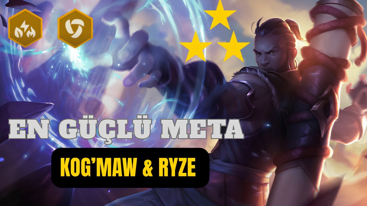 🔥 Kog'maw + Ryze 3 ⭐ EN GÜÇLÜ KORUYU KOMPU! | 🔥 | TFT Sezon 15 #set15 #tftmeta #lol