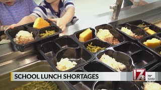 School lunch shortages