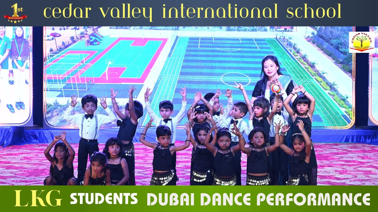 Dubai Performance by LKG Students | Cedar valley International School 1st Anniversary | Khammam