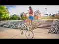 Girl with INCREDIBLE bike SKILLS  😳 Summer vibes