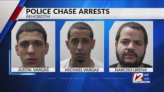 3 New York men arrested following high-speed police chase in Rehoboth