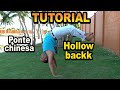 Capoeira Tutorial#51 (Ponte chinesa /Hollowback /Escorpião /Handstand) 8 Easy Steps English Subtitle