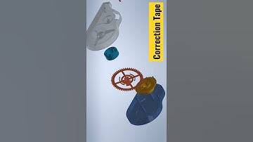 3D animation of Correction Tape in Autodesk Inventor 🔥🔥#shorts #trending #viral #short #3d
