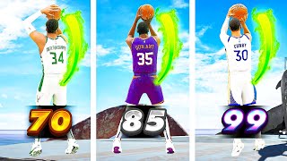 The BEST JUMPSHOTS for EVERY BUILD / 3PT RATING and HEIGHT on NBA 2K24
