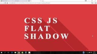 css javascript flat long shadow