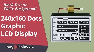 3.4"Graphic TouchScreen LCD COG Module 240x160,Single Sided FPC